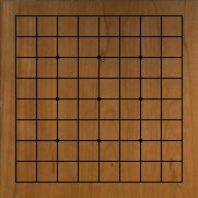 9x9 bräde med stjärnpunkter